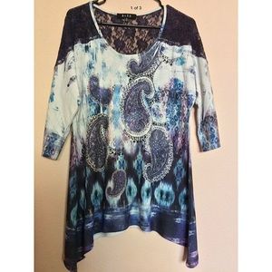 B.L.E.U. / BLEU Asymmetrical w/ Lace